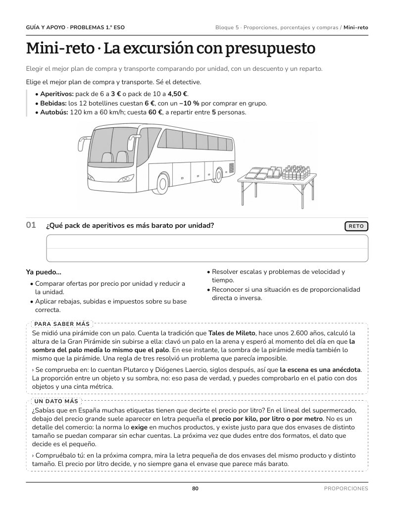 Página 80 del libro: Actividad del libro