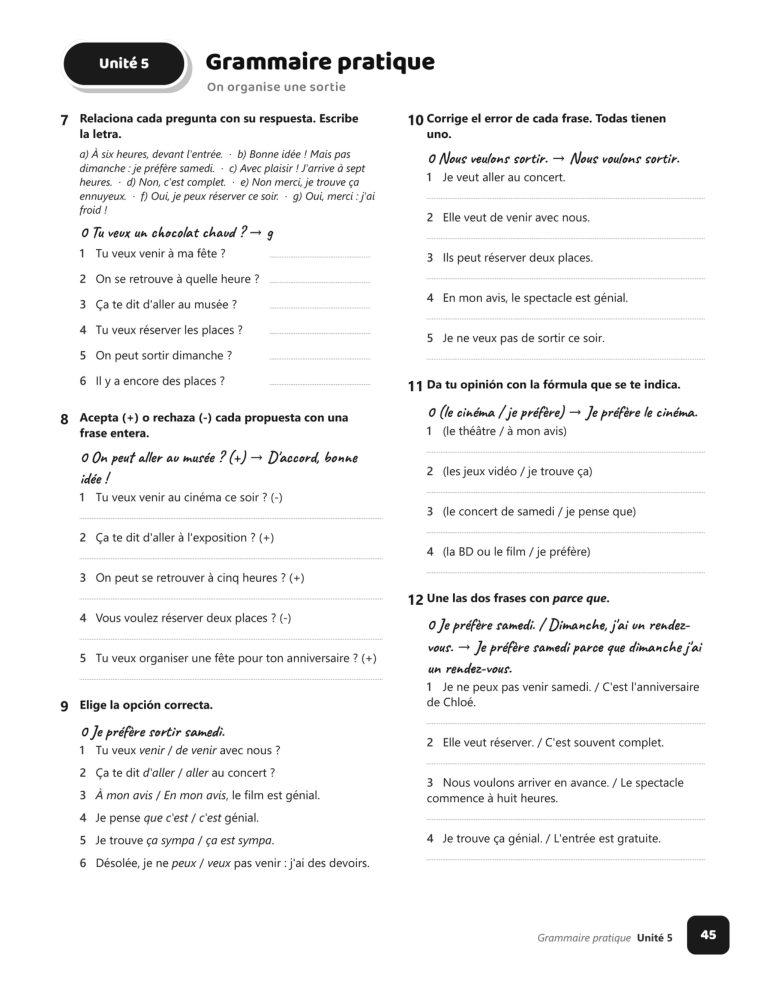 Página 45 del libro: Otra página del cuaderno