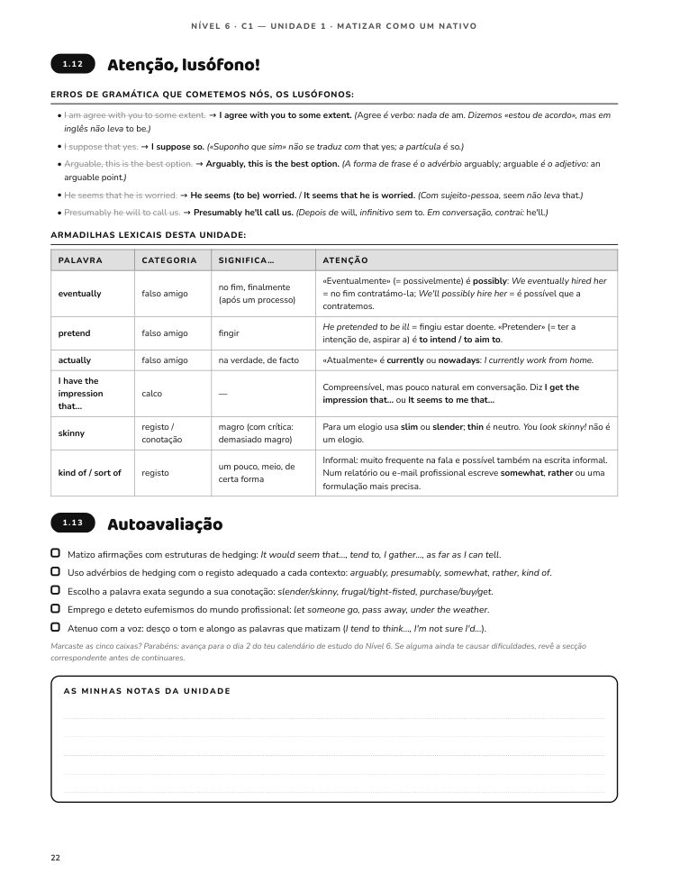 Amostra 5 · Erros frequentes