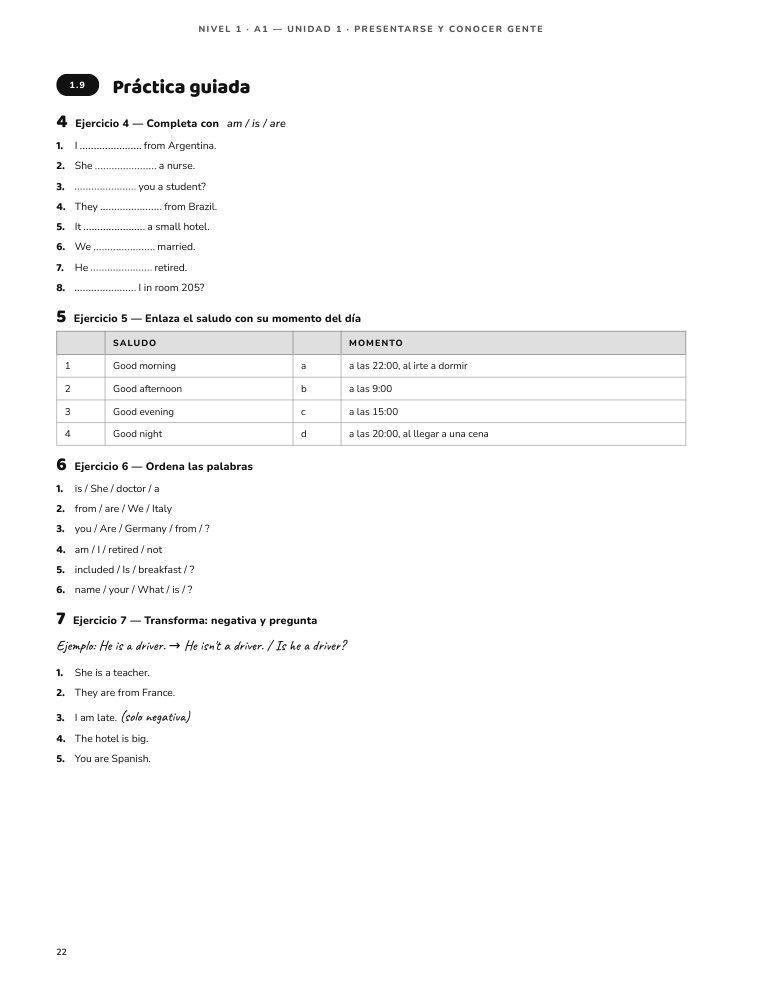 Página 22 del libro: Práctica guiada