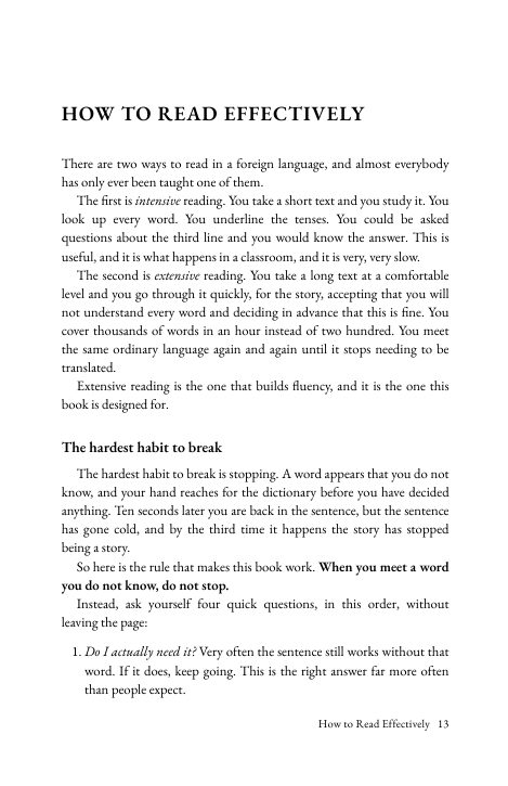 Pagina 13 del libro: How to read effectively