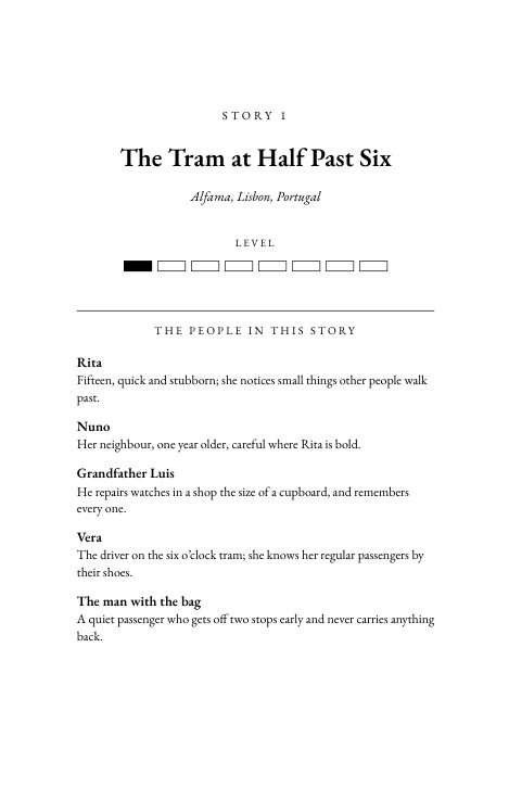 Pagina 19 del libro: The Tram at Half Past Six