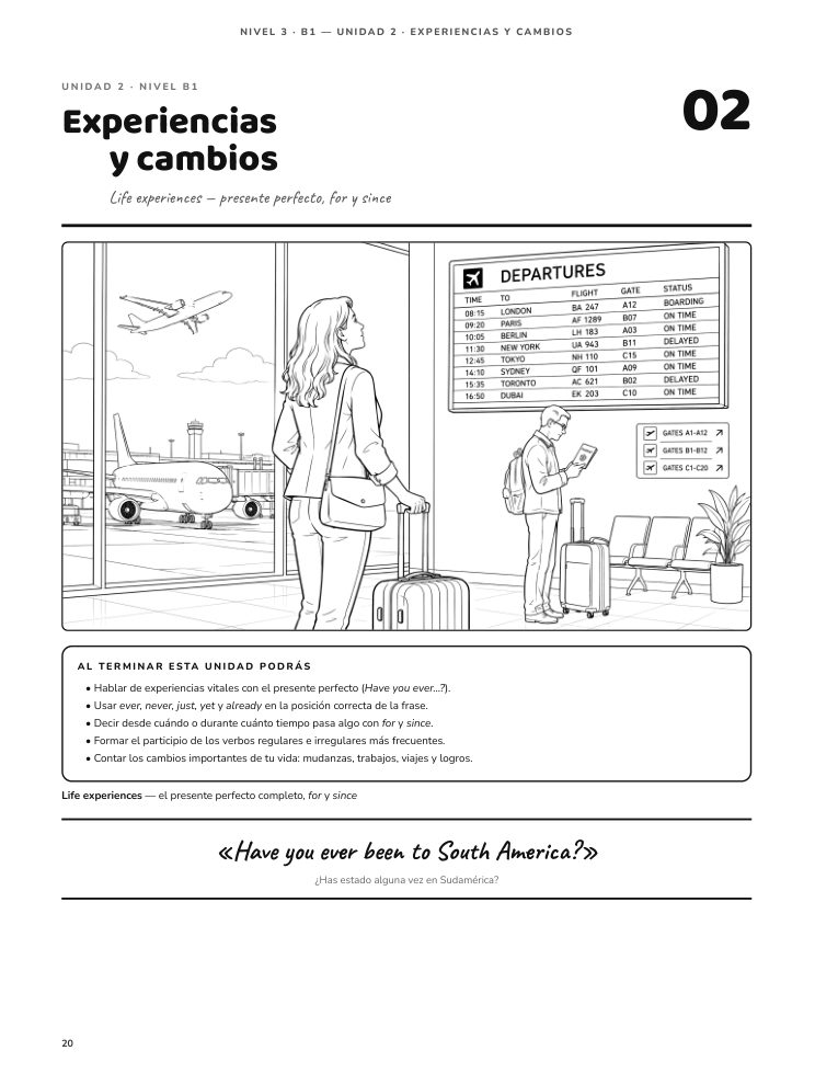 Página 20 del libro: Nueva unidad B1