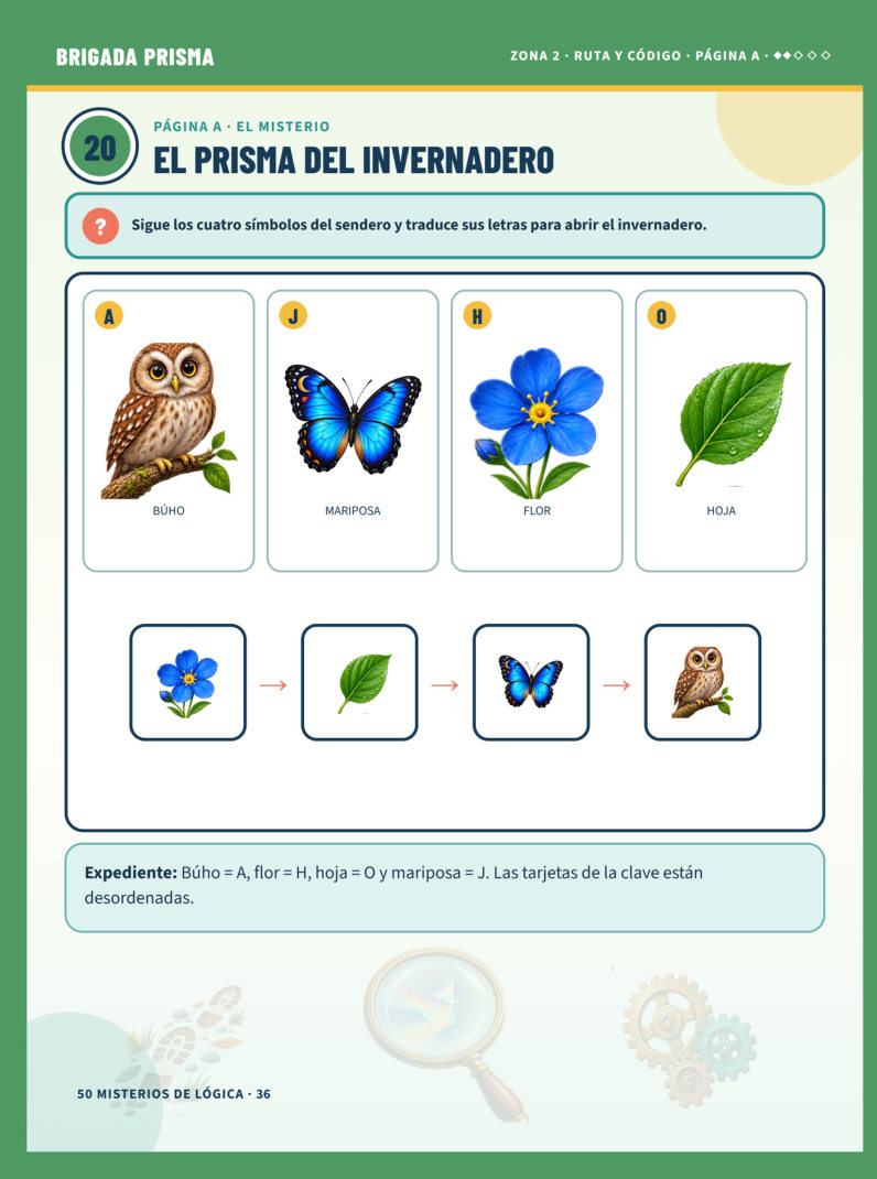 Página 36 del libro: Enigma ilustrado de naturaleza