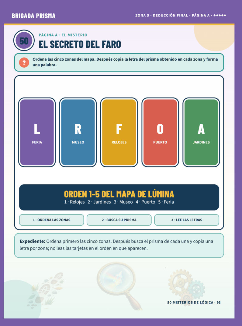 Página 93 del libro: Enigma visual de letras