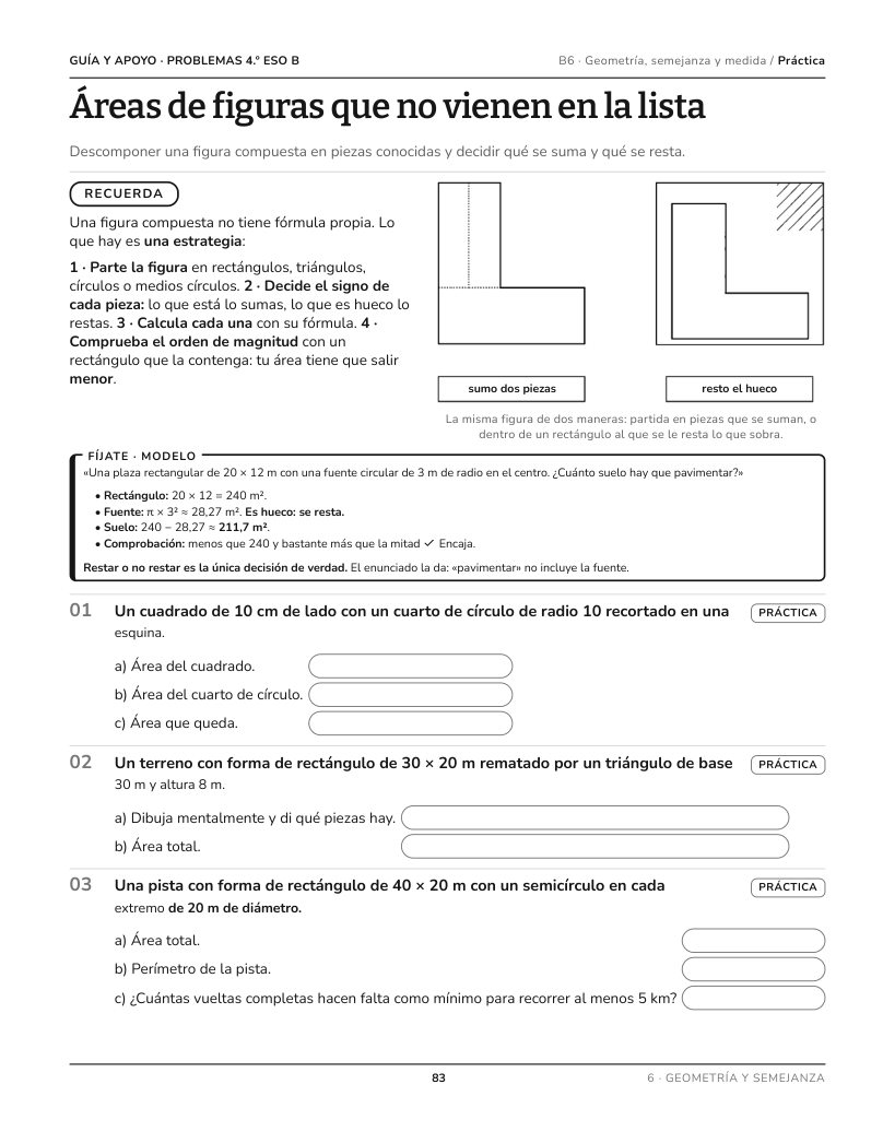 Página 83 del libro: Actividad del libro