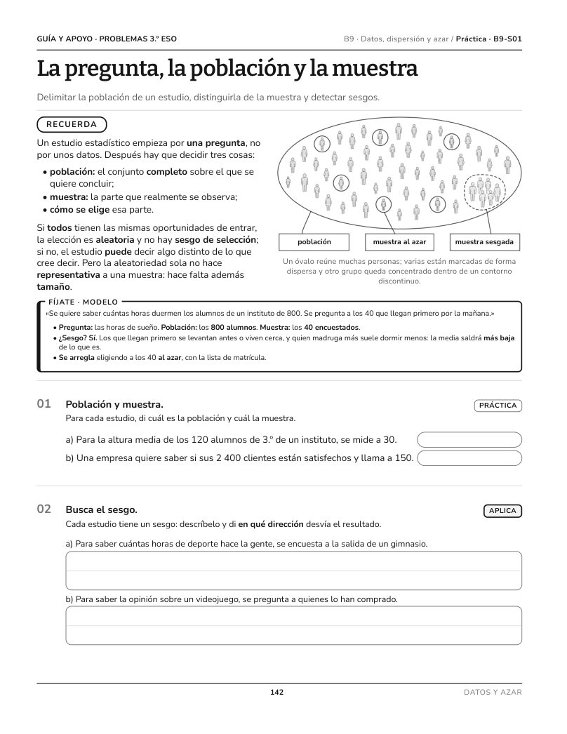 Página 142 del libro: Actividad del libro