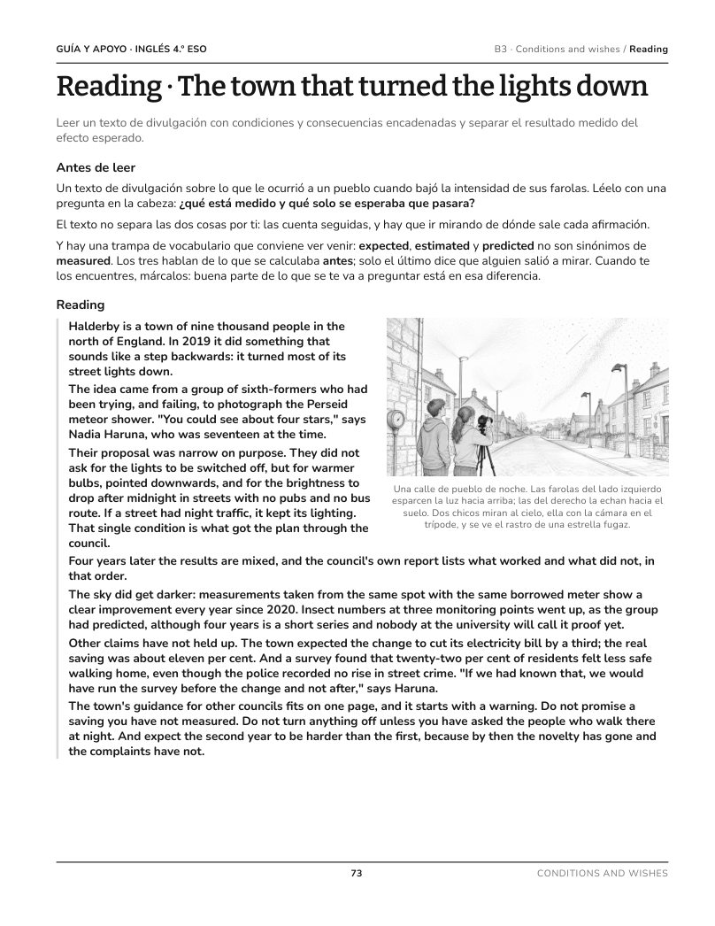 Página 73 del libro: Actividad del libro