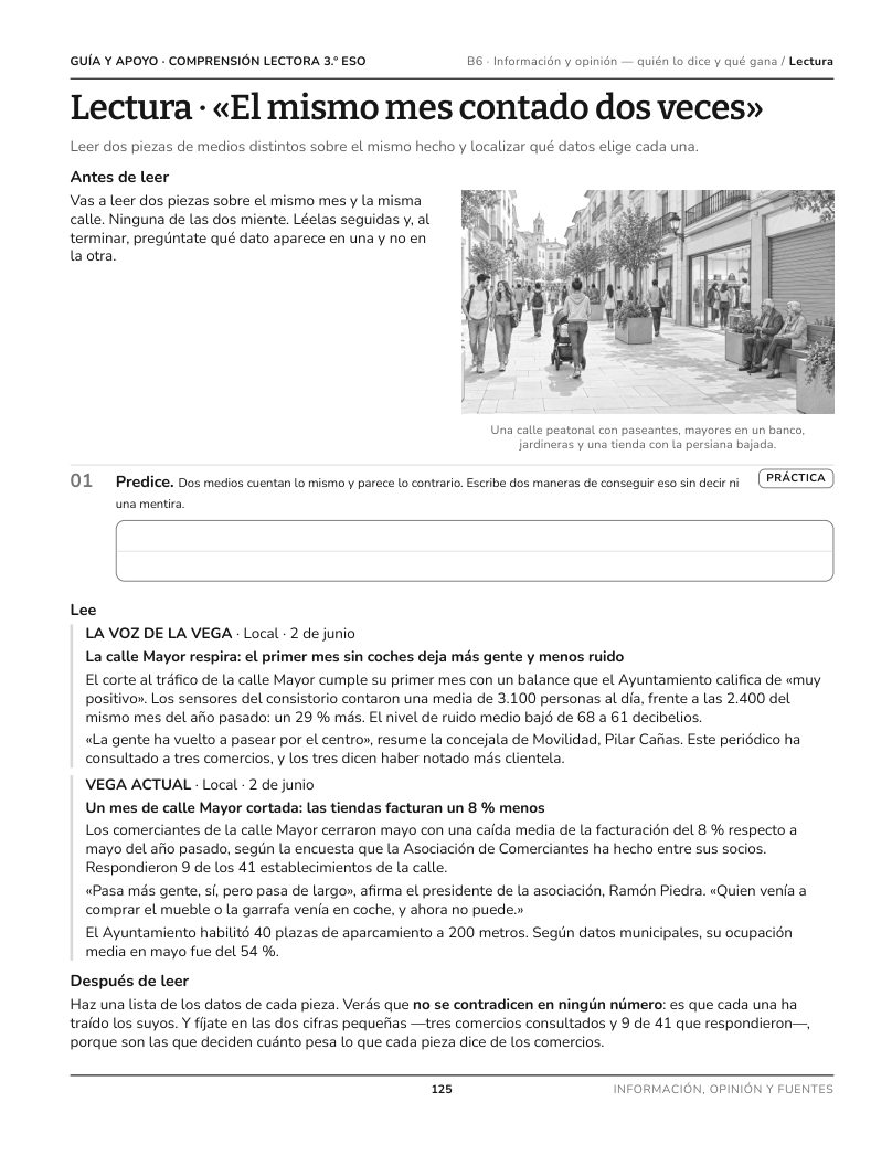 Página 125 del libro: Actividad del libro