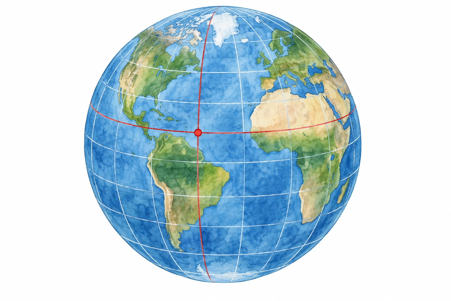 Un globo mostra griglia e intersezione.