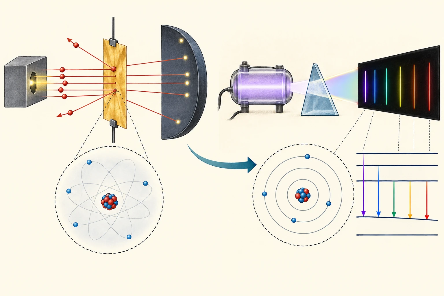 Sequenza evidenza-anomalia-revisione per diffusione alfa e spettri.