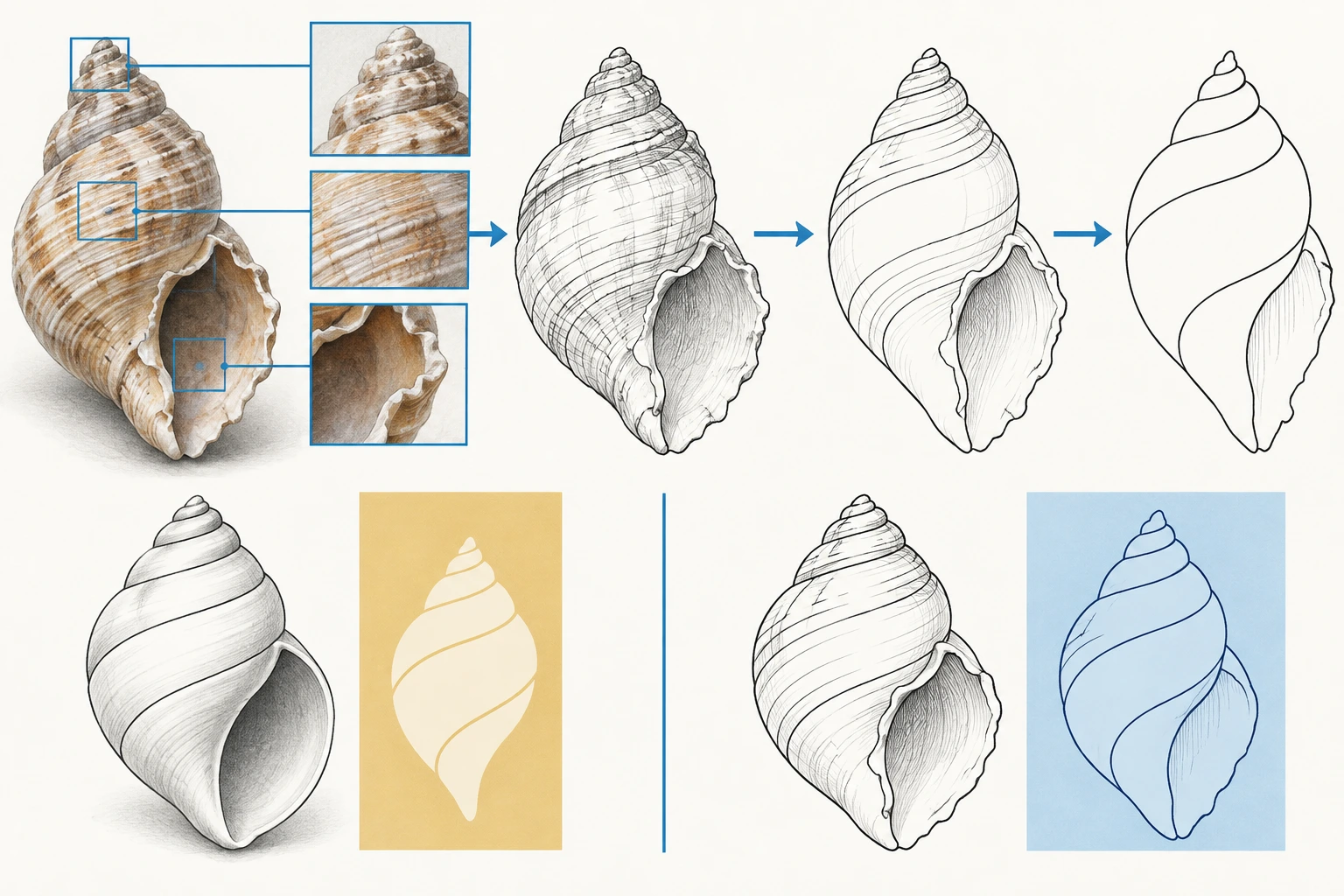 Ilustração didática de «Sintetizar uma forma natural sem perder estrutura» aplicada ao cenário descrito na leção.