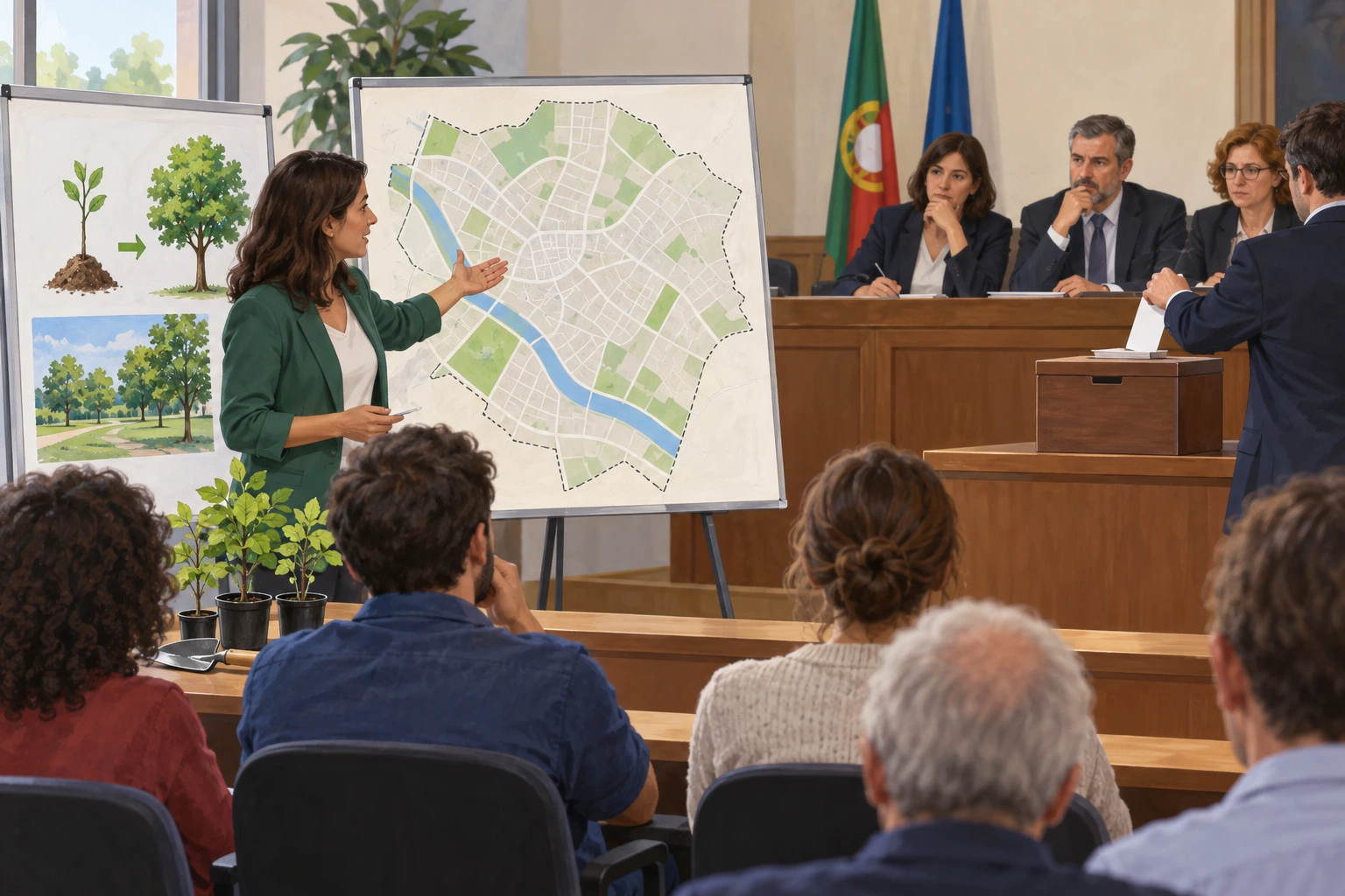 Proposta de plantar árvores aguarda votação do orçamento e mantém os locais por definir.