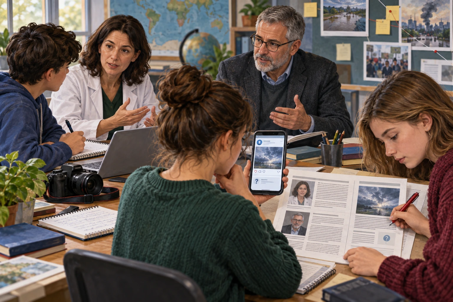 Redação escolar entrevista especialistas e mantém uma alegação de rede social sem confirmação.