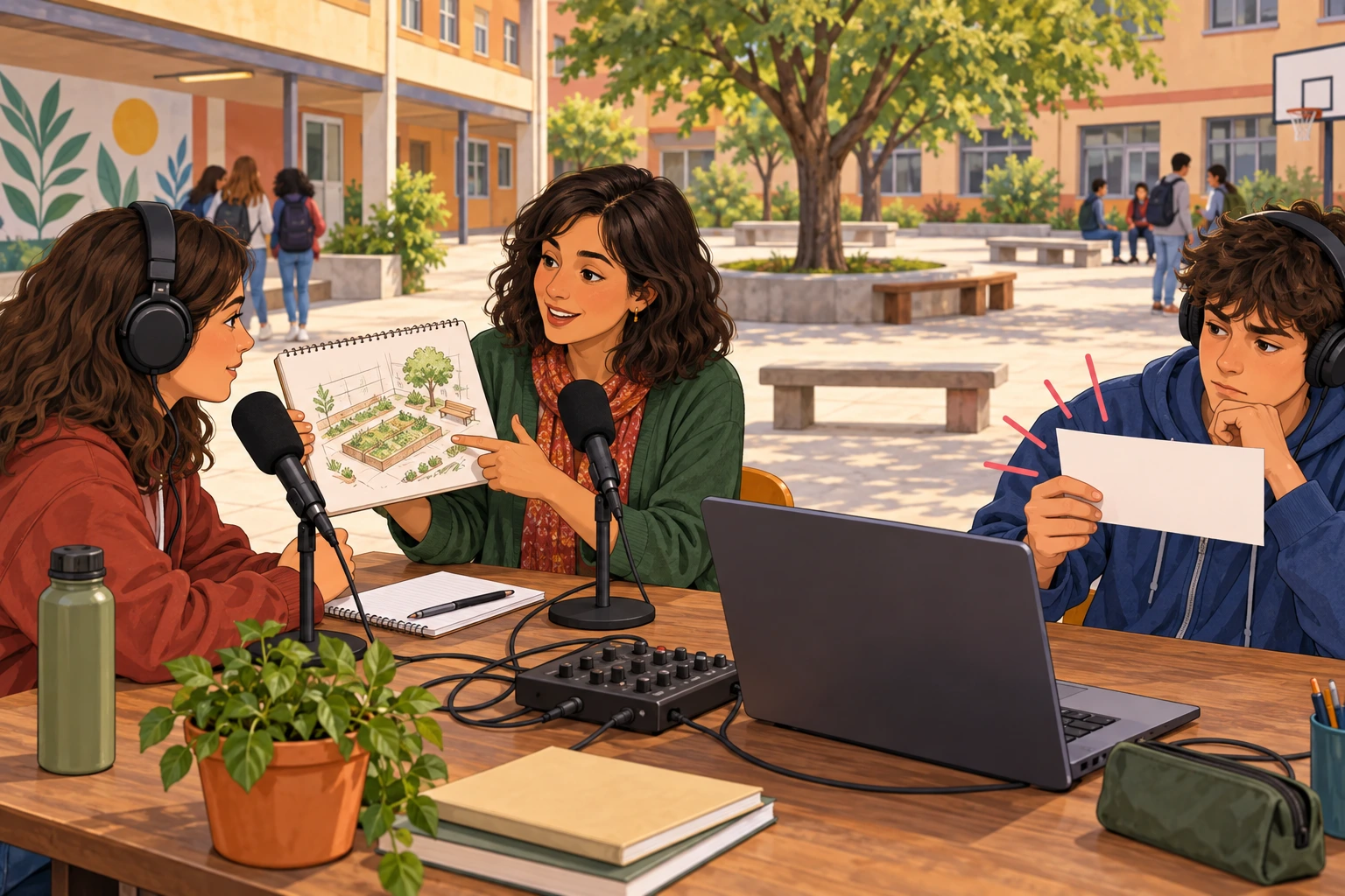Equipa de podcast distingue uma proposta para a horta de uma promessa realizada.
