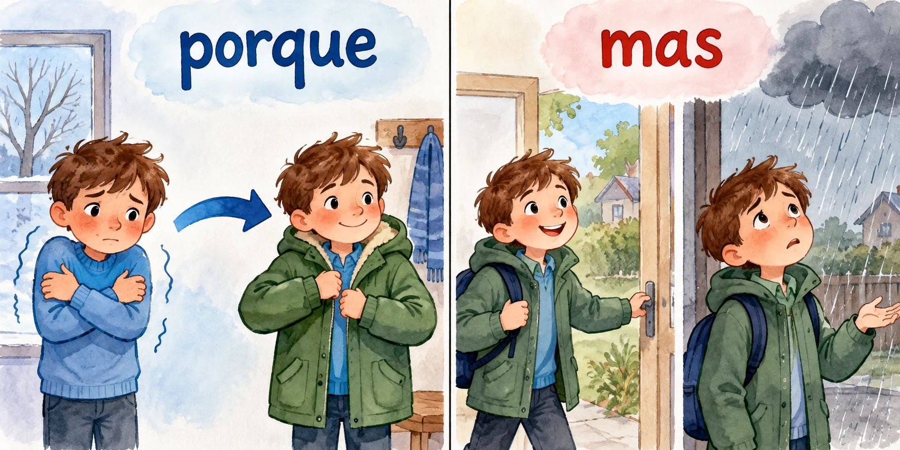 Porque liga frio e casaco; mas liga vontade de sair e chegada da chuva.